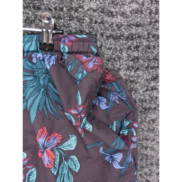 Saxx Swim Trunks Mens XL Dark Purple Floral Print Cannonball 2N1 Lined Beach - Picture 4 of 10